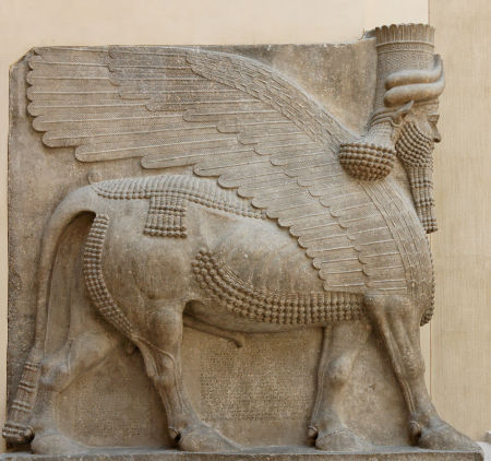winged bull