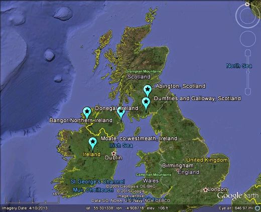 meteors ireland scotland wales