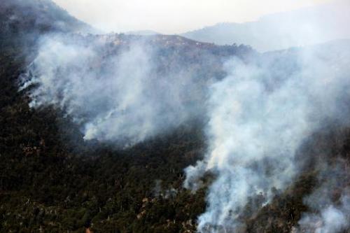 Click to enlarge chile wildfires