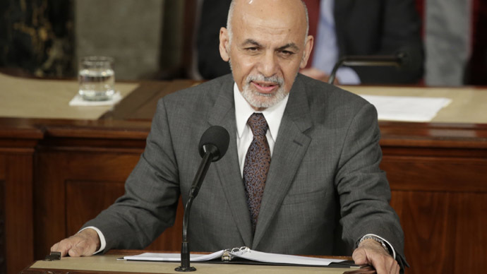 Afghan President Ashraf Ghaniю