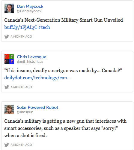 Click to enlarge Comments on Canadian Gun
