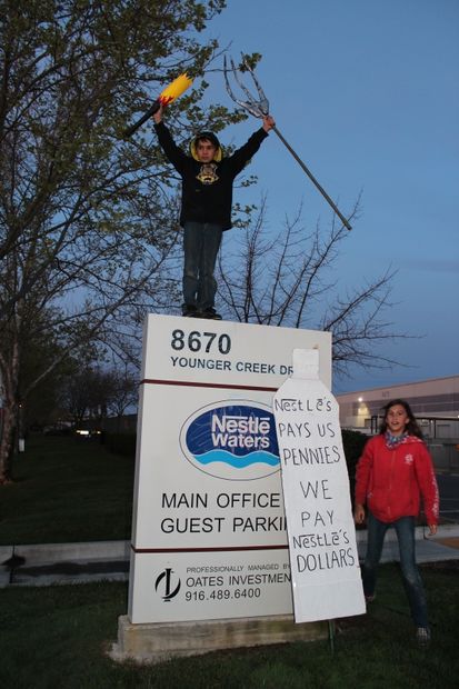 California water protest Nestle