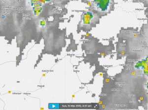 Infrared satellite image