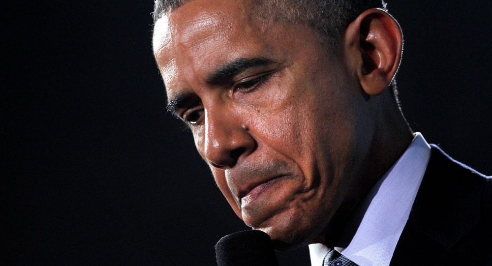 Obama sad