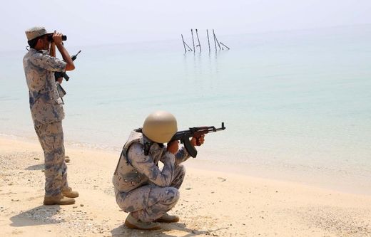 Click to enlarge Saudi border guards