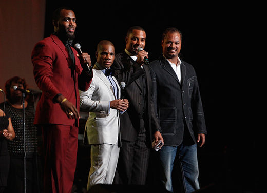 Click to enlarge Malcolm Jenkins Kirk Franklin and Jamie Sharper
