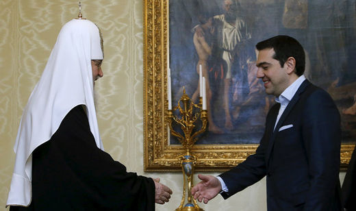 Putin returns greek icon