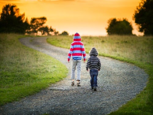 Click to enlarge kids walking