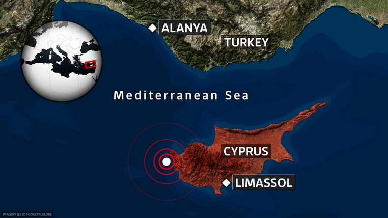 earthquake in Cyprus