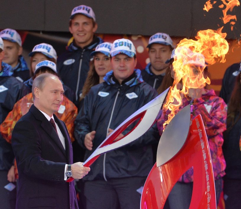Click to enlarge Putin Olympic ceremony