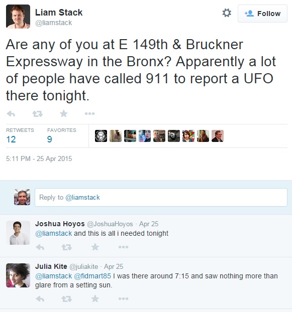 bronx ufo tweet