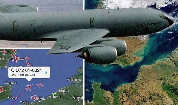 Click to enlarge Boeing C-135 jet