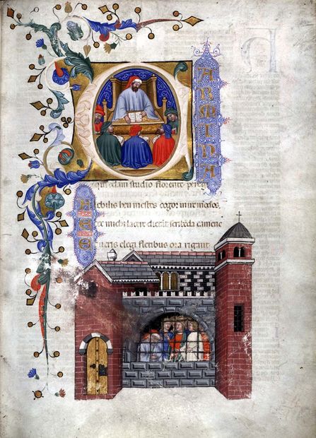 Click to enlarge Miniatures Boethius manuscript