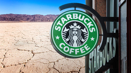 starbucks, california drought