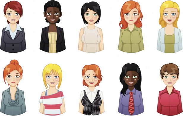 Click to enlarge Female Avatars