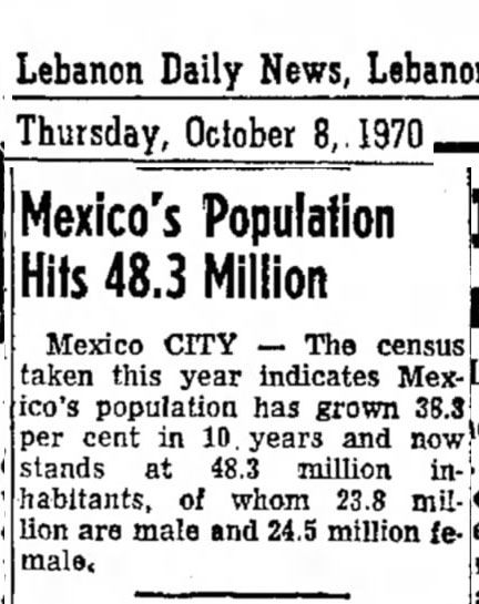 mexico population explosion 1970