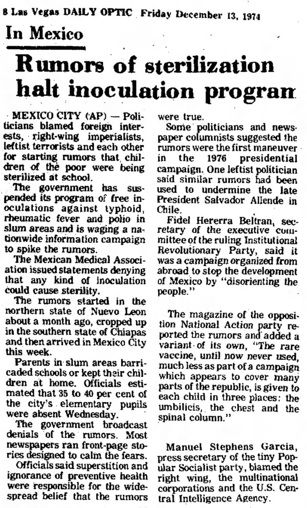mexico sterilization program