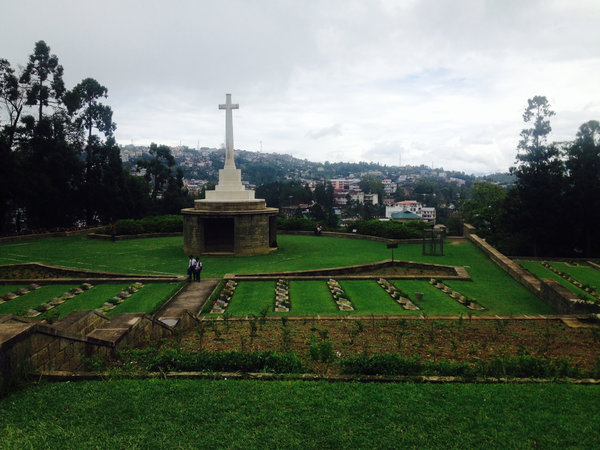 A military cemetery in Kohima, India