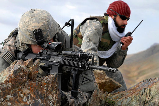 Us soldiers central asia