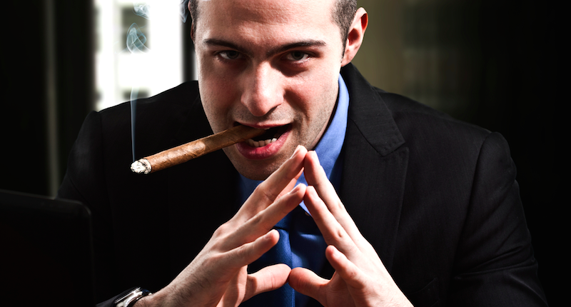 man cigar oil 