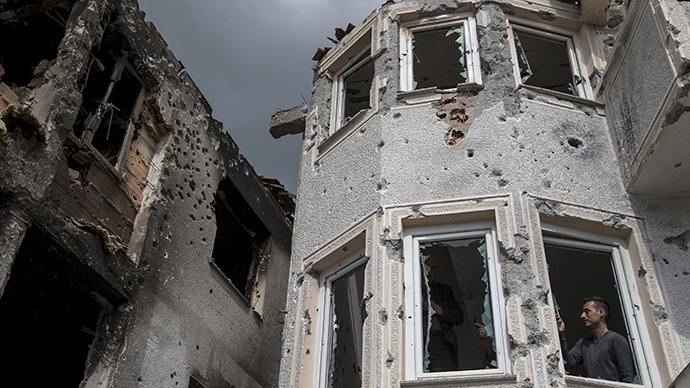 destroyed house in Macedonia