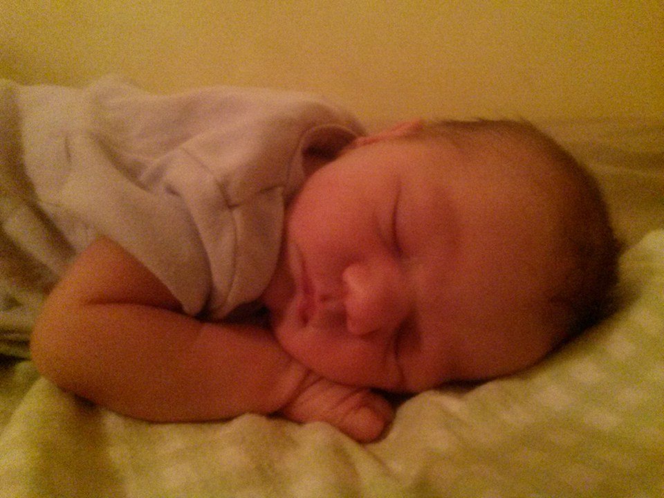Newborn baby Mira. 