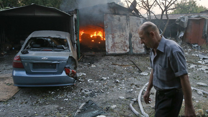 ukraine forces shell Donetsk