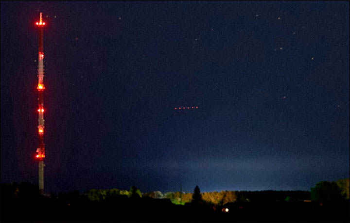 red lights over Russia