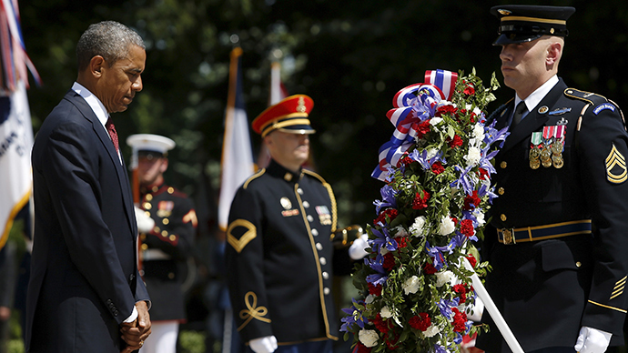 Obama at memorial day service