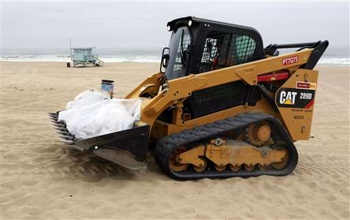 Click to enlarge oil contamination los angeles coast