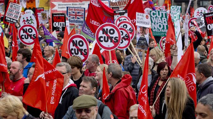 London protesters