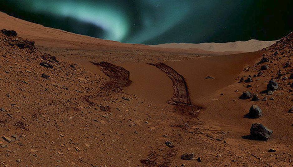 aurorae on Mars