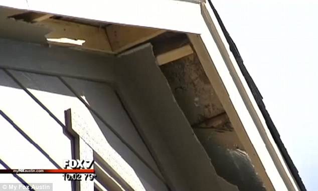 lightning strike inside home in Texas