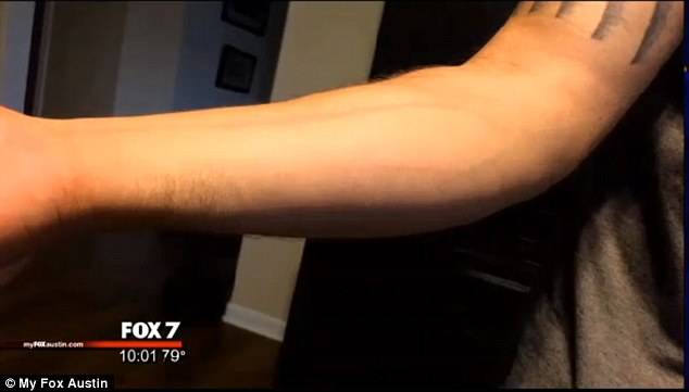 lightning strike inside home in Texas