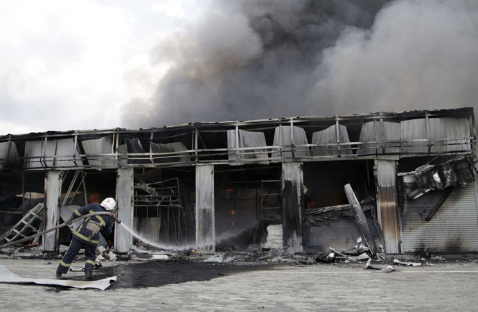 ukraine donetsk shelling 
