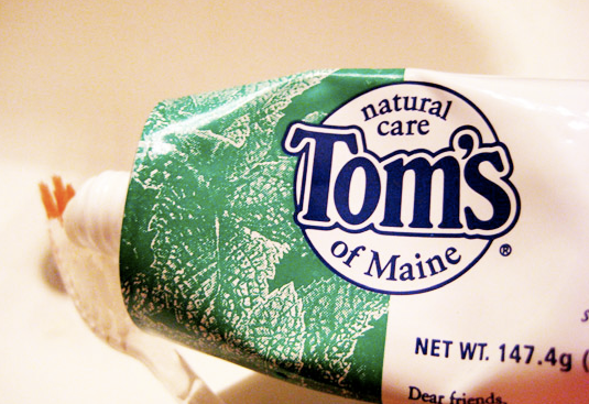 Tom's of Maine toothpaste