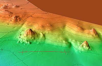 3D map of the Pacific seafloor