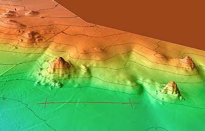 3D map of the Pacific seafloor