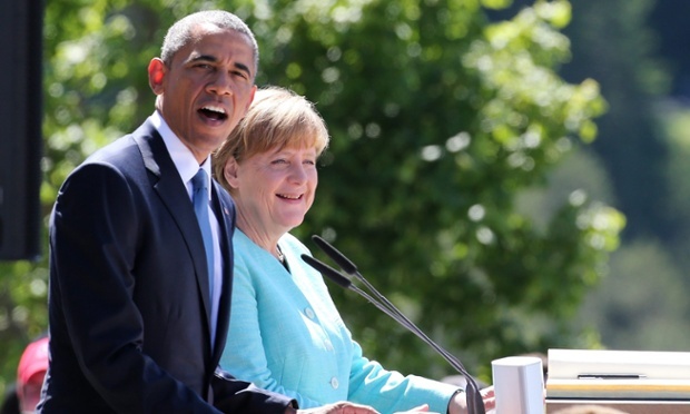 Obama and Merkel