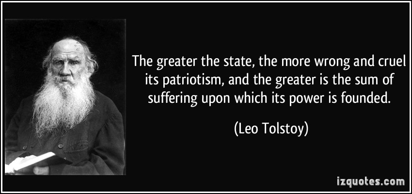 Click to enlarge Tolstoy patriotism
