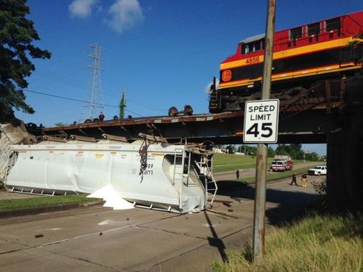 Click to enlarge train derailment