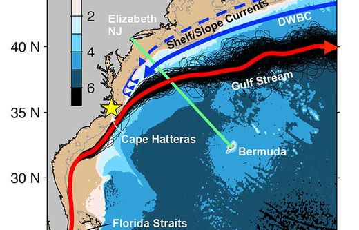 Click to enlarge US northeast coast water temp