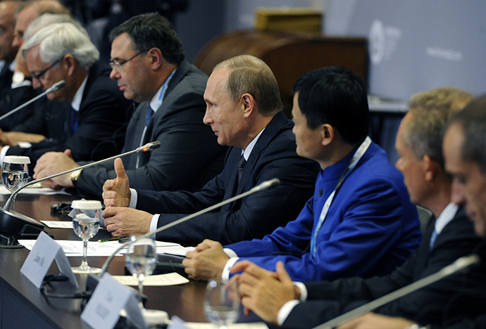 Click to enlarge Putin at the 19th St. Petersburg Economic Forum