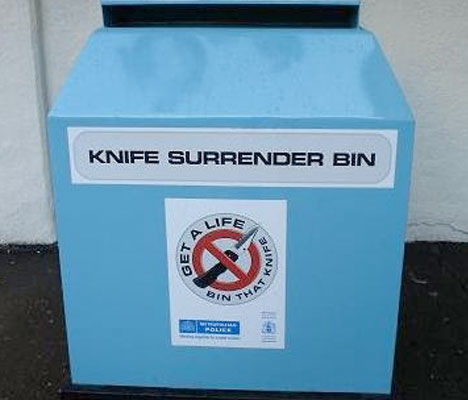knife surrender bin