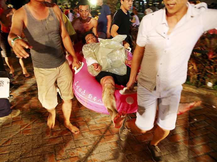 Click to enlarge Taiwan water park fire