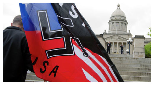 Click to enlarge Neo-Nazi rally