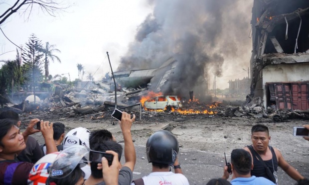 Click to enlarge Indonesian plane crash