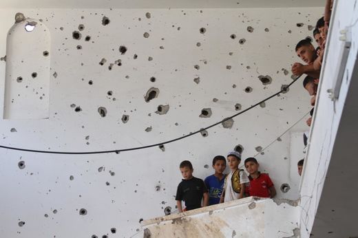 damaged mosque gaza