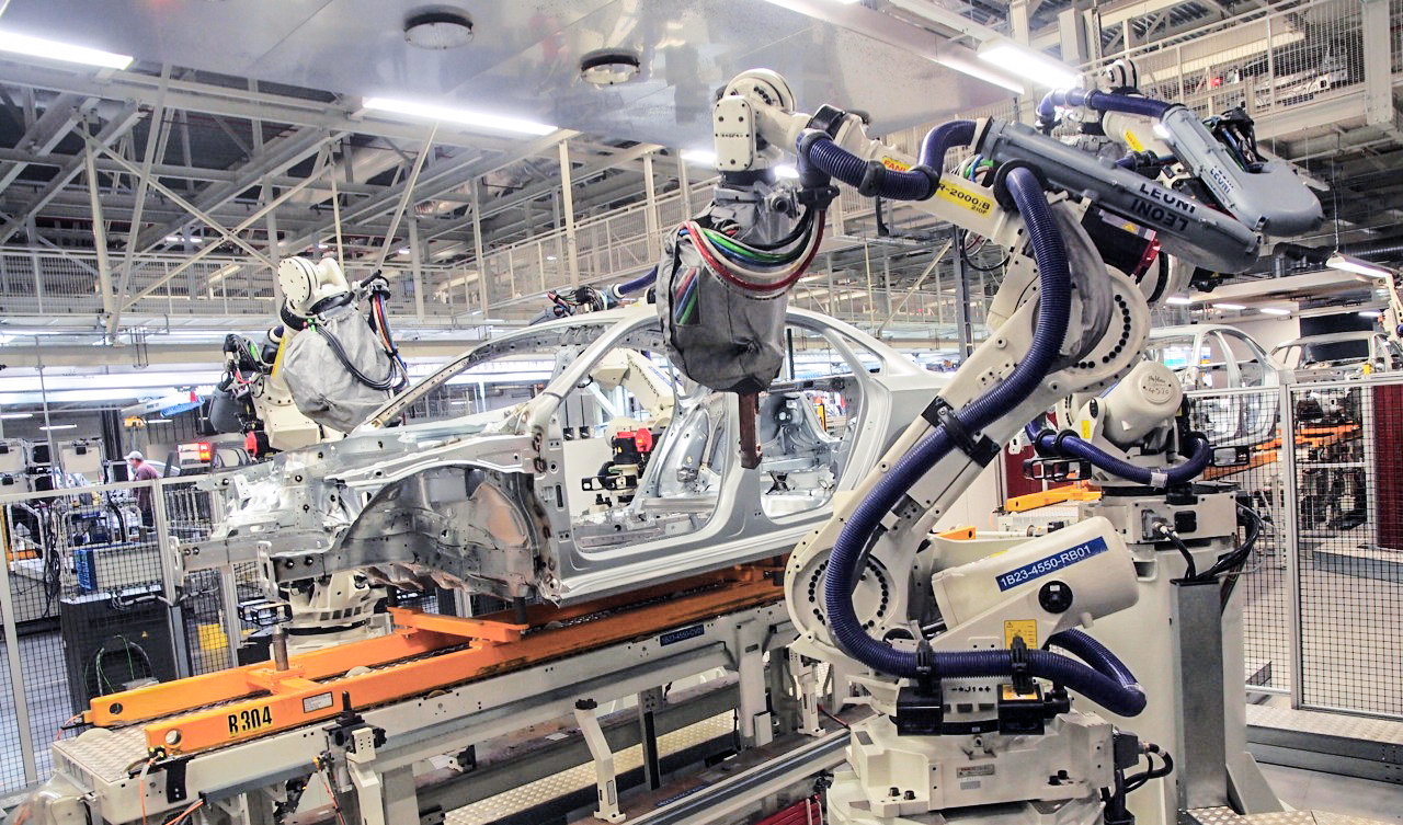 Click to enlarge Volkswagen factory robot
