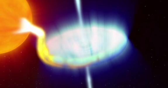 Click to enlarge black hole X-ray show